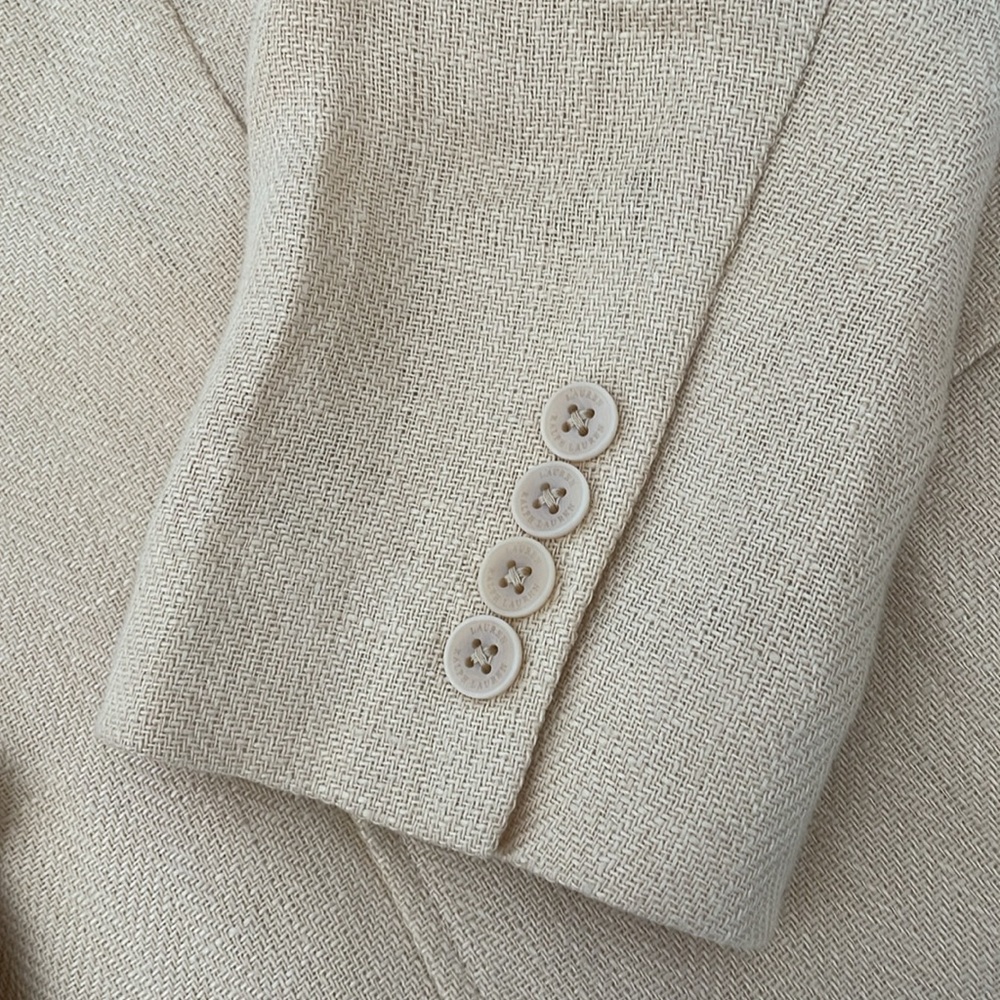 New Lauren Ralph Lauren cream blazer women Sz 16 - Picture 12 of 13